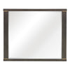 Carie Vanity Dresser Mirror | Brownish Gray Mindy Veneer | 35 x 43