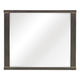 Carie Vanity Dresser Mirror | Brownish Gray Mindy Veneer | 35 x 43