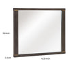 Carie Vanity Dresser Mirror | Brownish Gray Mindy Veneer | 35 x 43