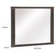 Carie Vanity Dresser Mirror | Brownish Gray Mindy Veneer | 35 x 43