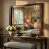 Carie Vanity Dresser Mirror | Brownish Gray Mindy Veneer | 35 x 43