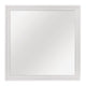 Teich Vanity Dresser Mirror | Modern Glam White Wood Frame | 39x 39
