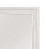 Teich Vanity Dresser Mirror | Modern Glam White Wood Frame | 39x 39
