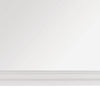 Teich Vanity Dresser Mirror | Modern Glam White Wood Frame | 39x 39