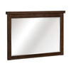Daisy Vanity Dresser Mirror | Rustic Brown Mango Veneer Frame | 35 x 48