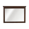 Daisy Vanity Dresser Mirror | Rustic Brown Mango Veneer Frame | 35 x 48