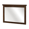 Daisy Vanity Dresser Mirror | Rustic Brown Mango Veneer Frame | 35 x 48