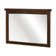 Daisy Vanity Dresser Mirror | Rustic Brown Mango Veneer Frame | 35 x 48