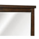 Daisy Vanity Dresser Mirror | Rustic Brown Mango Veneer Frame | 35 x 48