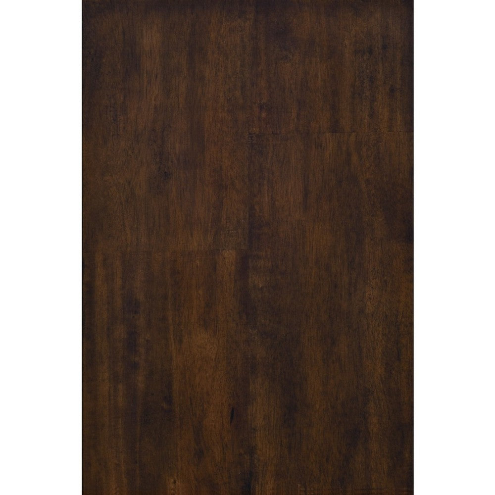 Daisy Vanity Dresser Mirror | Rustic Brown Mango Veneer Frame | 35 x 48