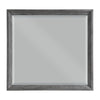 Stacy Vanity Dresser Mirror | Wire Brushed Gray Wood Frame | 39 x 41