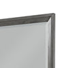 Stacy Vanity Dresser Mirror | Wire Brushed Gray Wood Frame | 39 x 41