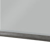 Stacy Vanity Dresser Mirror | Wire Brushed Gray Wood Frame | 39 x 41