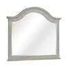 Ugo Vanity Dresser Mirror | Farmhouse Light Gray | 38 x 42 Arched Frame