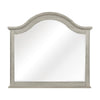 Ugo Vanity Dresser Mirror | Farmhouse Light Gray | 38 x 42 Arched Frame