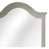 Ugo Vanity Dresser Mirror | Farmhouse Light Gray | 38 x 42 Arched Frame