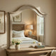 Ugo Vanity Dresser Mirror | Farmhouse Light Gray | 38 x 42 Arched Frame