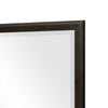 Pagi Vanity Dresser Mirror | Dark Charcoal Black Wood Frame | 38 x 42