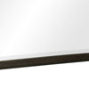 Pagi Vanity Dresser Mirror | Dark Charcoal Black Wood Frame | 38 x 42