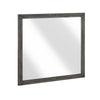 Deena Vanity Dresser Mirror | Brownish Gray Wood Frame | 36 x 41
