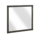 Deena Vanity Dresser Mirror | Brownish Gray Wood Frame | 36 x 41