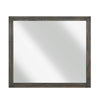Deena Vanity Dresser Mirror | Brownish Gray Wood Frame | 36 x 41