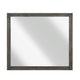 Deena Vanity Dresser Mirror | Brownish Gray Wood Frame | 36 x 41