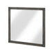 Deena Vanity Dresser Mirror | Brownish Gray Wood Frame | 36 x 41