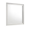 Etgo Dresser Mirror | Framed Design | Transitional White Wood | 39x39 Square