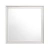 Etgo Dresser Mirror | Framed Design | Transitional White Wood | 39x39 Square