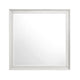 Etgo Dresser Mirror | Framed Design | Transitional White Wood | 39x39 Square