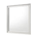Etgo Dresser Mirror | Framed Design | Transitional White Wood | 39x39 Square