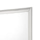 Etgo Dresser Mirror | Framed Design | Transitional White Wood | 39x39 Square