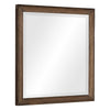 Reva Dressing Mirror | Framed Design | Light Brown Wood | 32x34 Rectangular