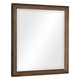 Reva Dressing Mirror | Framed Design | Light Brown Wood | 32x34 Rectangular