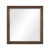 Reva Dressing Mirror | Framed Design | Light Brown Wood | 32x34 Rectangular