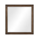 Reva Dressing Mirror | Framed Design | Light Brown Wood | 32x34 Rectangular