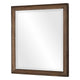 Reva Dressing Mirror | Framed Design | Light Brown Wood | 32x34 Rectangular