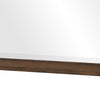 Reva Dressing Mirror | Framed Design | Light Brown Wood | 32x34 Rectangular
