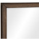 Reva Dressing Mirror | Framed Design | Light Brown Wood | 32x34 Rectangular