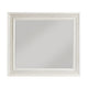 Rotu Dresser Mirror | Egg & Dart Molded Frame | Pearl White Wood | 40x46