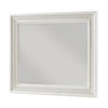 Rotu Dresser Mirror | Egg & Dart Molded Frame | Pearl White Wood | 40x46