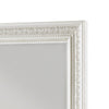 Rotu Dresser Mirror | Egg & Dart Molded Frame | Pearl White Wood | 40x46