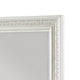 Rotu Dresser Mirror | Egg & Dart Molded Frame | Pearl White Wood | 40x46