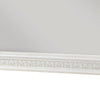 Rotu Dresser Mirror | Egg & Dart Molded Frame | Pearl White Wood | 40x46