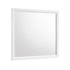 Ameya Dresser Mirror | Framed Design | Printed White Wood Grain | 36x39