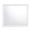 Ameya Dresser Mirror | Framed Design | Printed White Wood Grain | 36x39