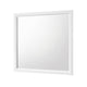 Ameya Dresser Mirror | Framed Design | Printed White Wood Grain | 36x39
