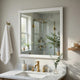 Ameya Dresser Mirror | Framed Design | Printed White Wood Grain | 36x39