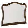 Deborah Dresser Mirror | Arched Frame w Routed Edges | Oak Brown 40x48